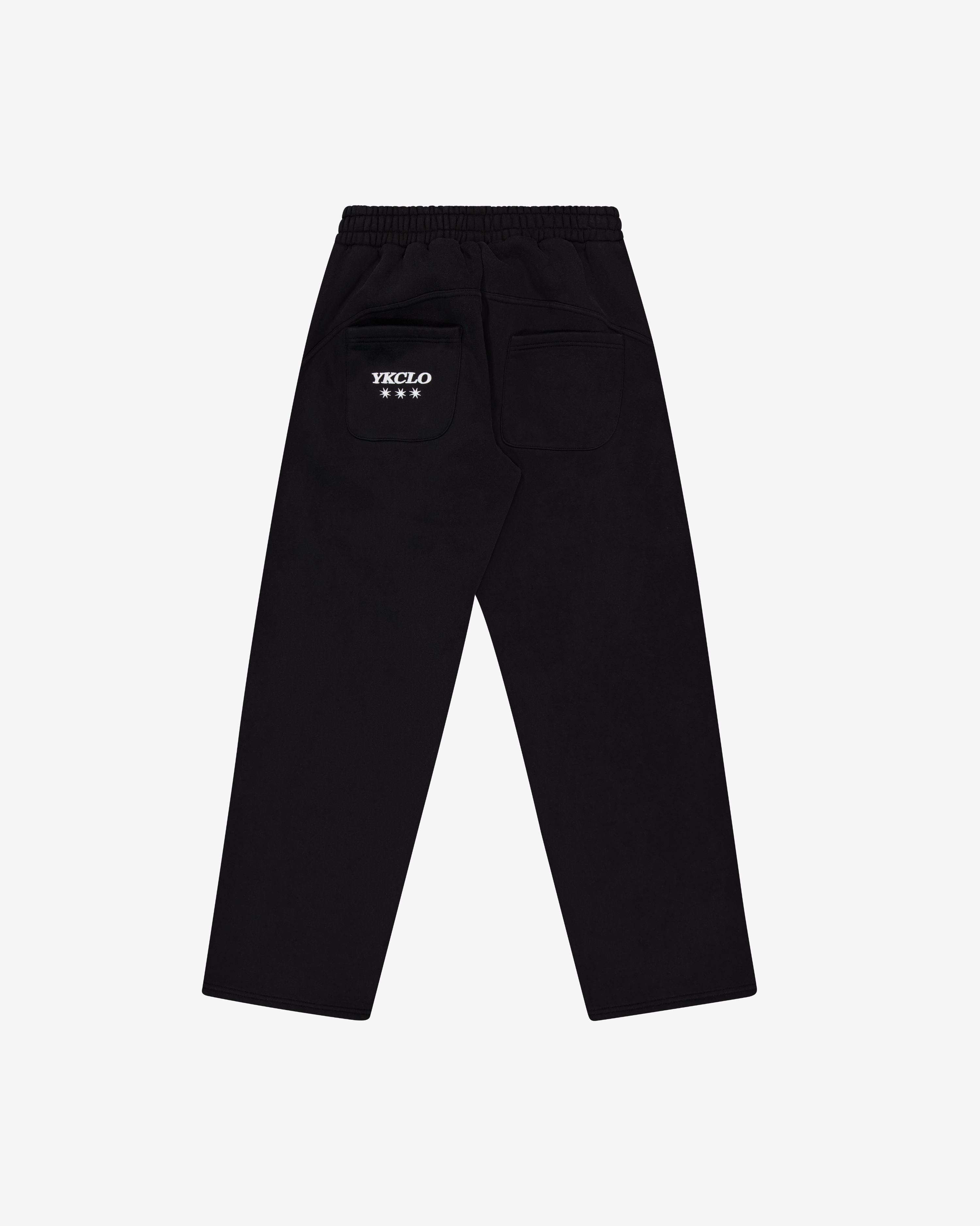Panelled Trackpants | Black