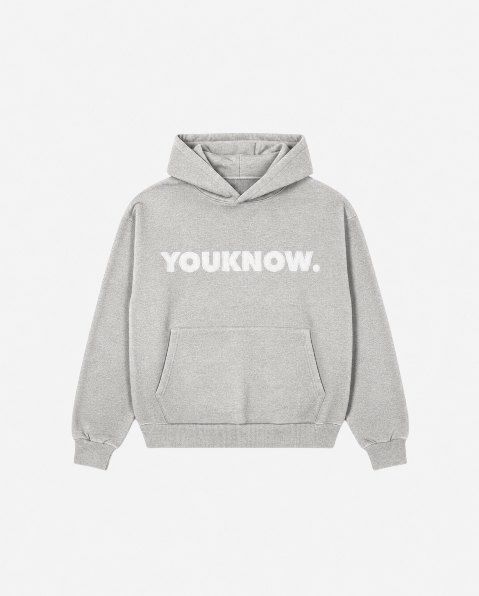 Applique Block Hoodie | GREY MARLE