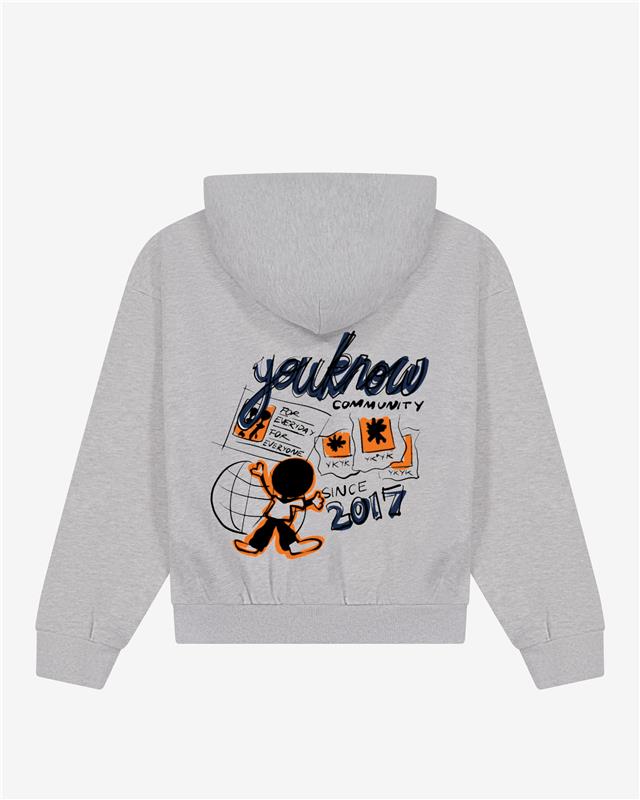 Built By You Blueprint Hood | Grey