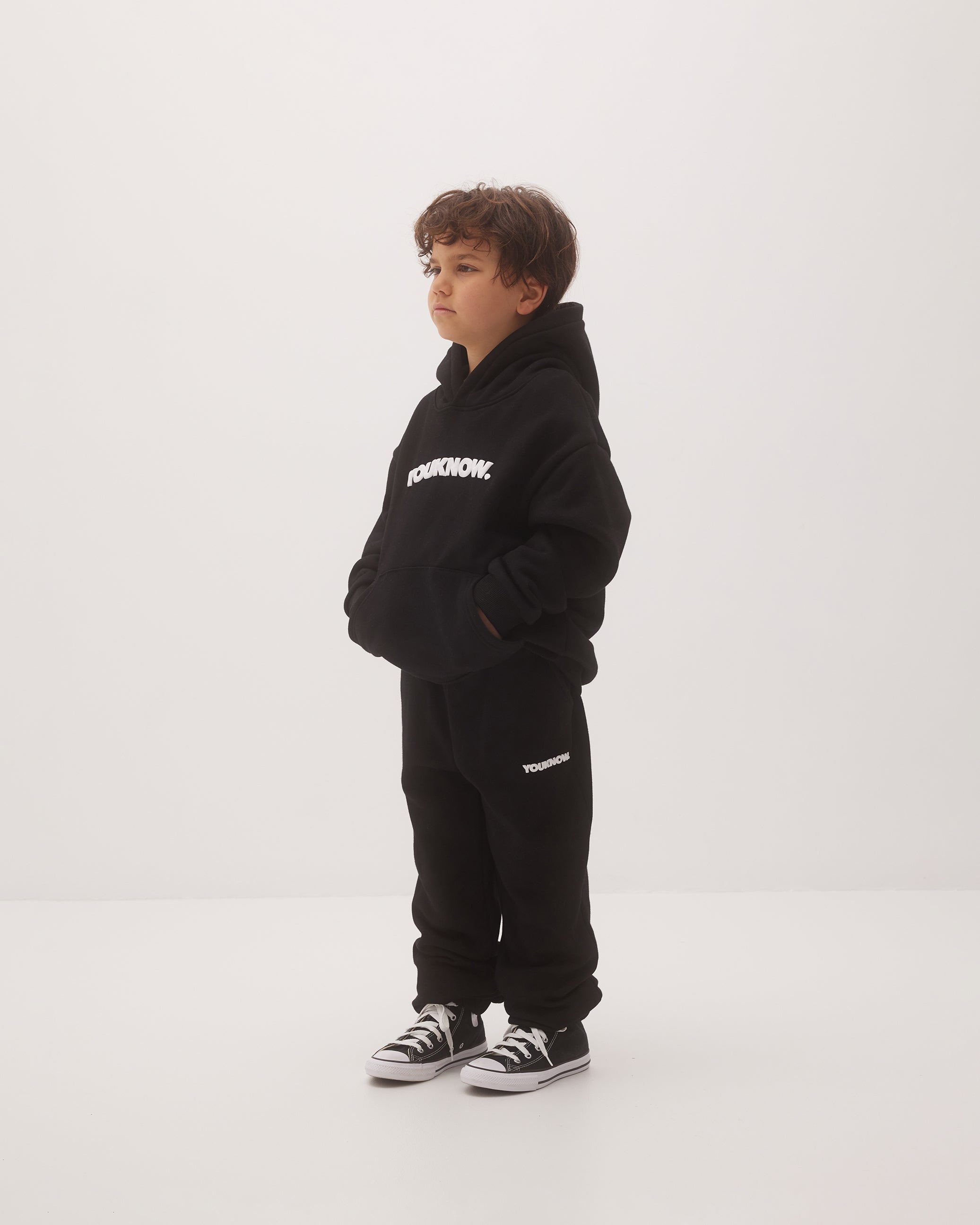 Kids Block Hoodie | Black
