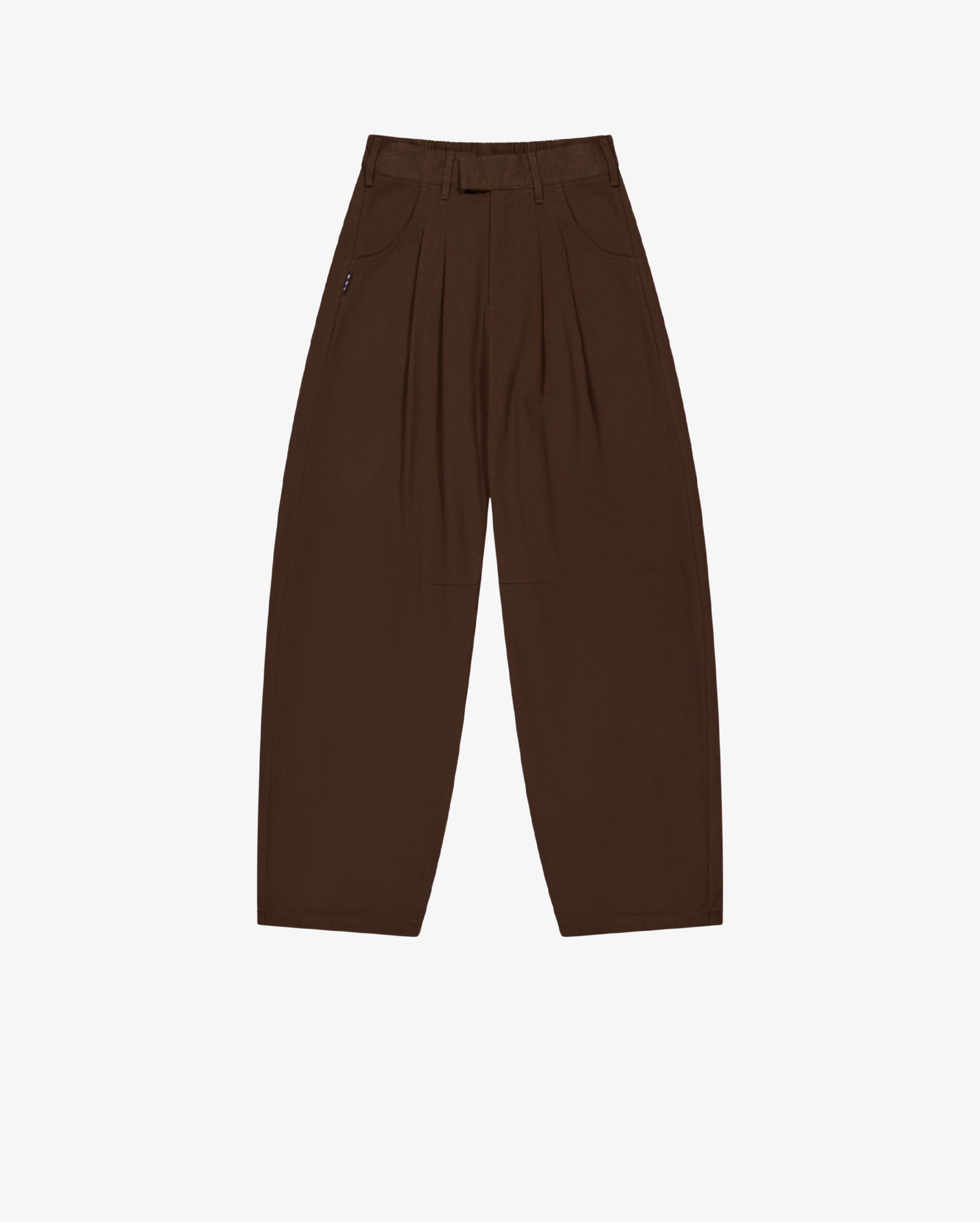 Barrel Leg Pants | Warm Brown-6