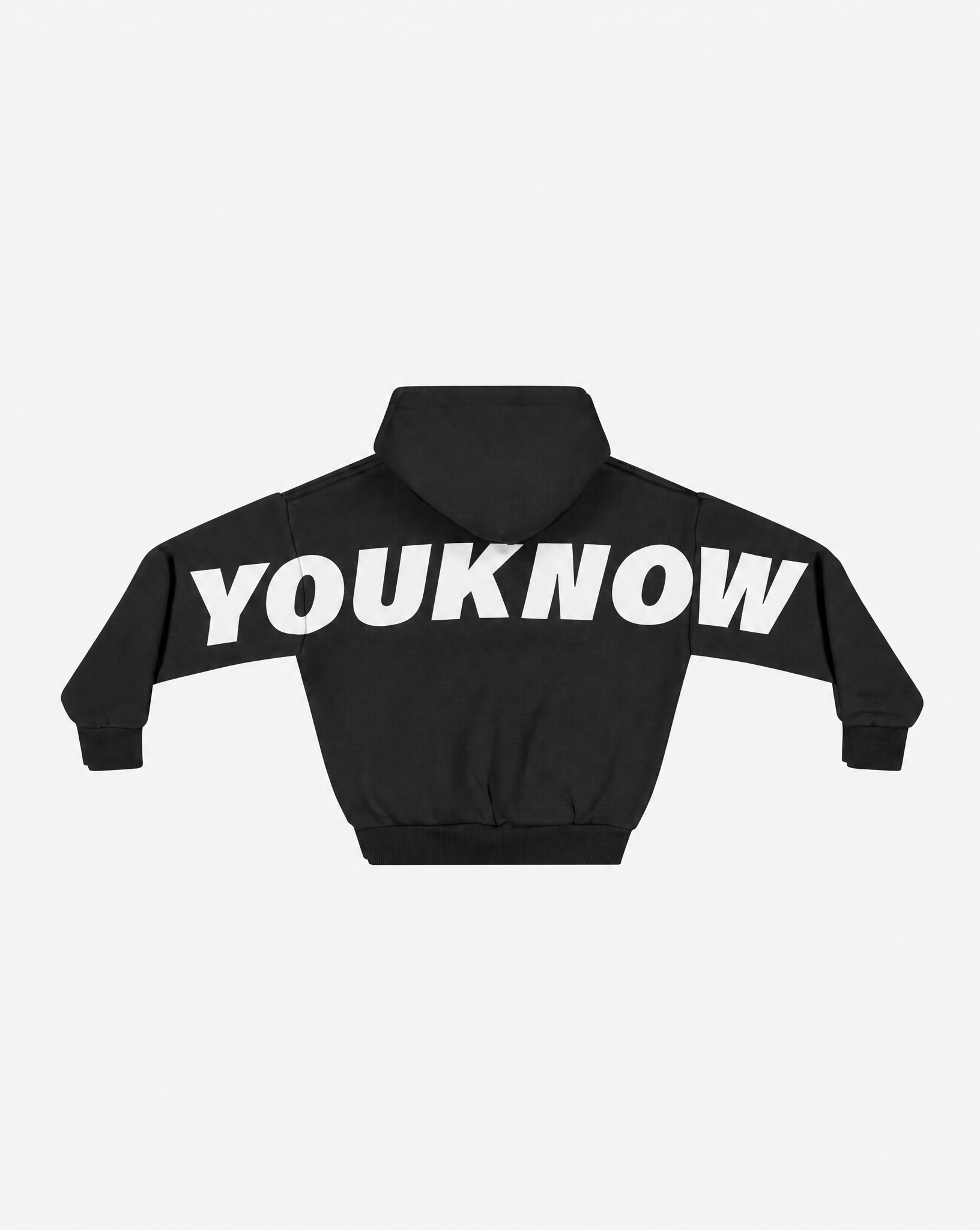 Kids Big Back Hoodie | Black-3