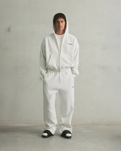 Core Wide Leg Sweatpants | White Marle