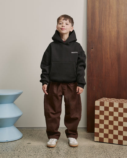 Kids Sunset Box Hoodie | Black