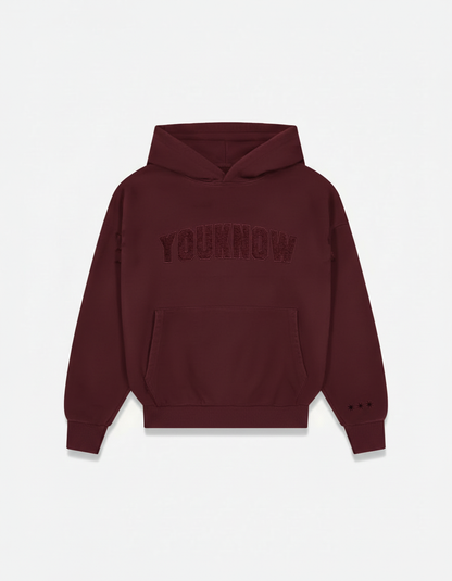 Chenille Hoodie | Burgundy