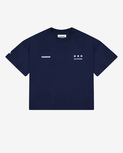 Big Back Tee | Navy Ice