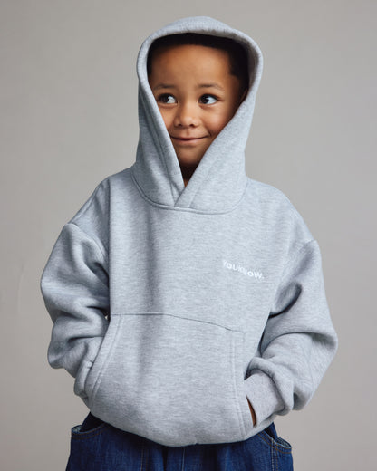 Kids Core Box Hoodie | GREY MARLE