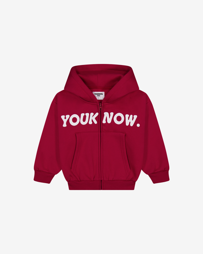 Kids Bones Zip Up | Brick