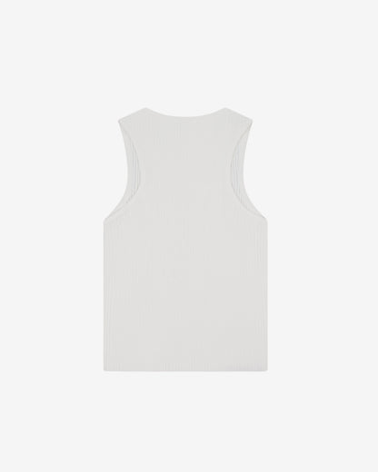 Nothing Knit Rib Tank | Cloud White