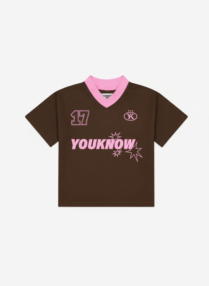 Kids Football Top | Chocolate