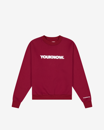 Block Crewneck | Maroon