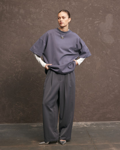 Nothing Pleated Pants | Charcoal