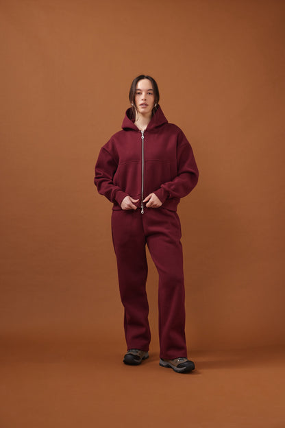 Nothing Zip Hoodie | Cherry Cola