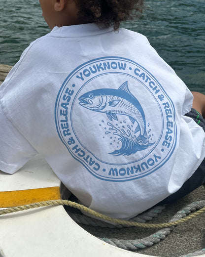 Kids Fish Shop Tee | White