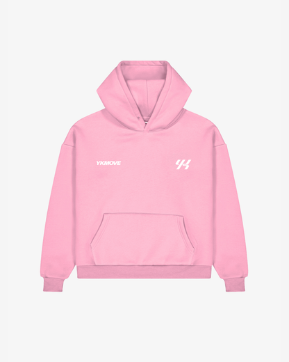 YK Move Stacking Days Hoodie | Pink