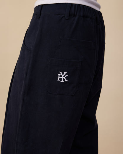 Barrel Leg Pants | Dark Navy