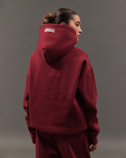 Block Hoodie | Maroon
