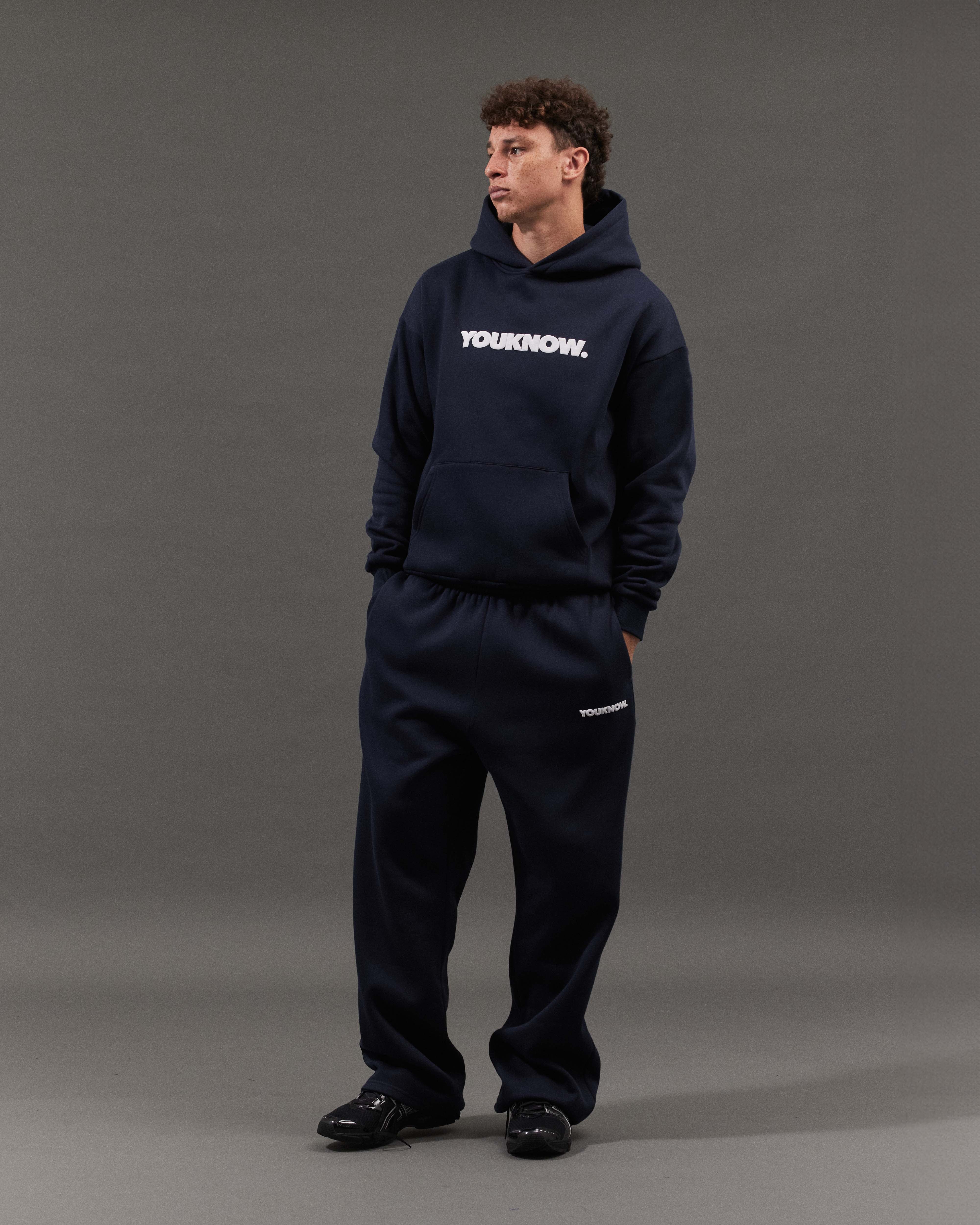 Block Hoodie | Navy
