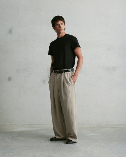 Nothing Pleated Pants | Oat