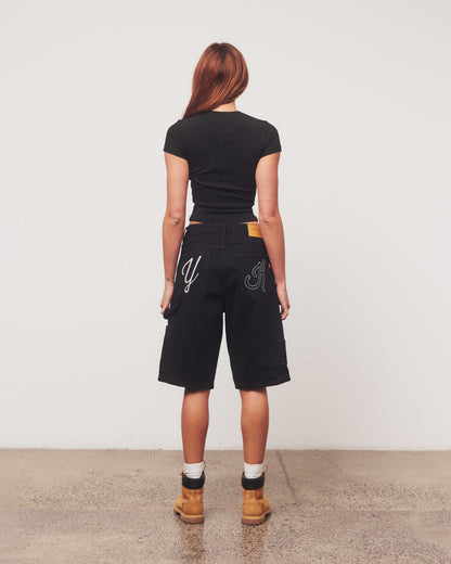 Denim Jorts | Black