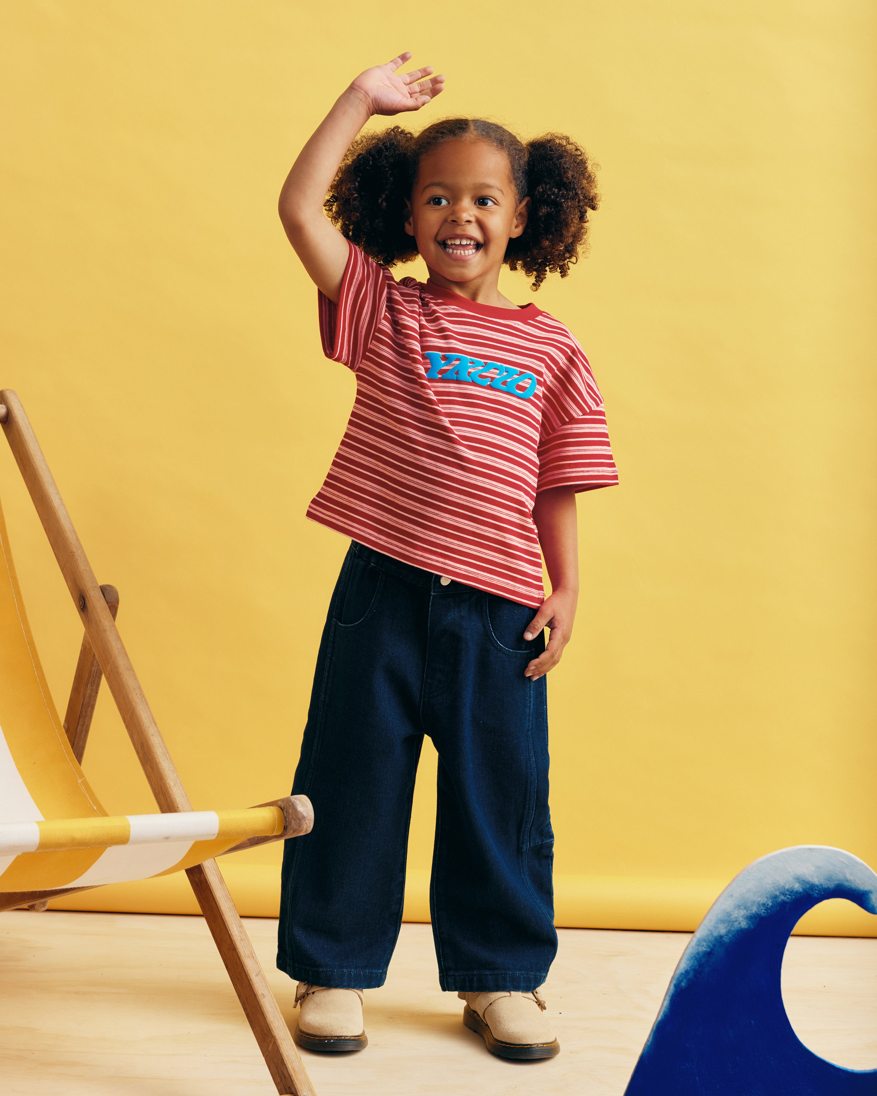 Kids Barrel Leg Jeans | Indigo Denim