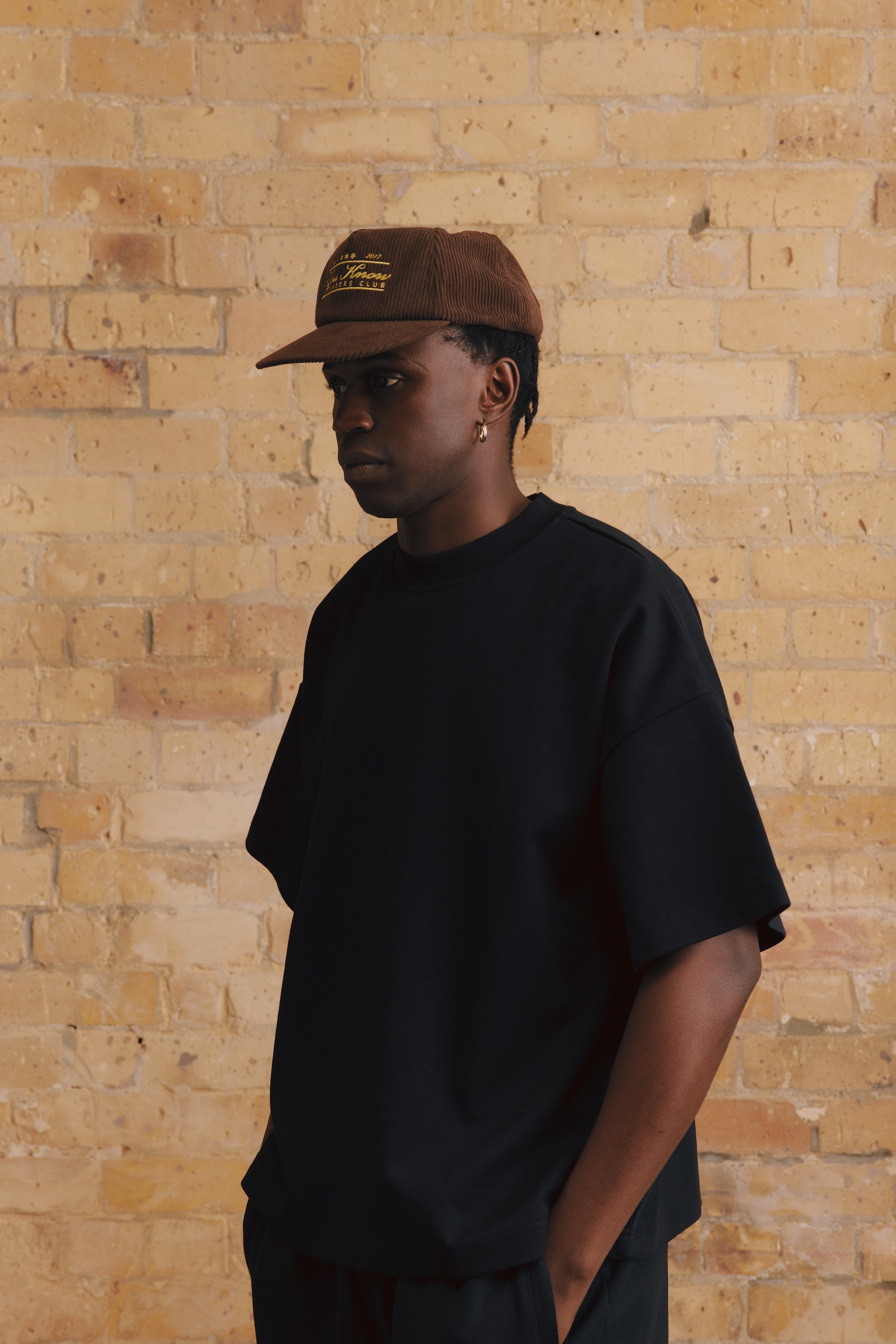 YK Cord Cap | Brown-3
