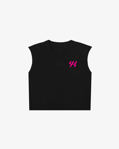 YK Move Champion Tank | Black/Pink